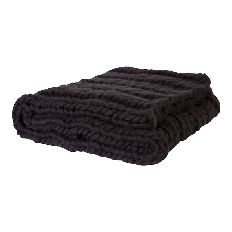 Kate and Laurel Chunky Knit Throw
