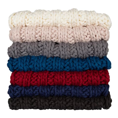 Kate and Laurel Chunky Knit Throw