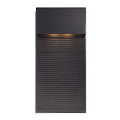 Modern Forms Hiline Black Aluminum LED Wall Light