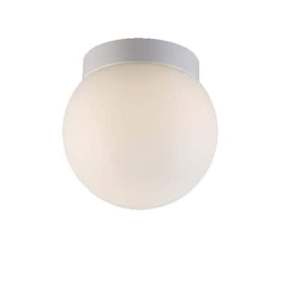 Niveous White Aluminum LED Flush Mount