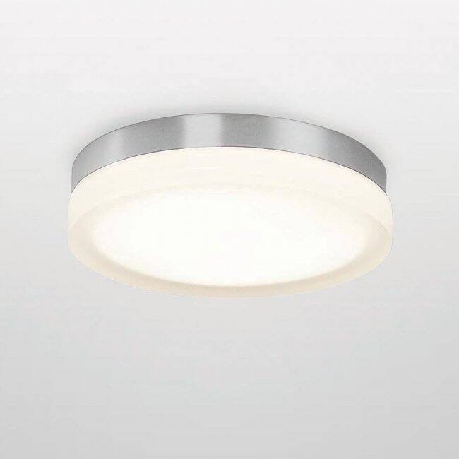 Slice Aluminum and Glass LED Flush Mount
