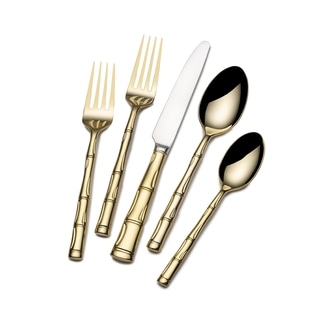 20-piece Gold Wallace Bamboo Flatware Set