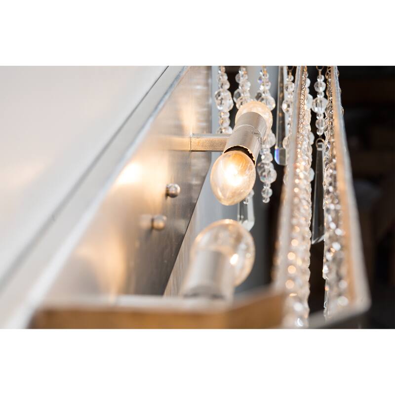 Barcelona 4-light Transcend Silver Bath Fixture