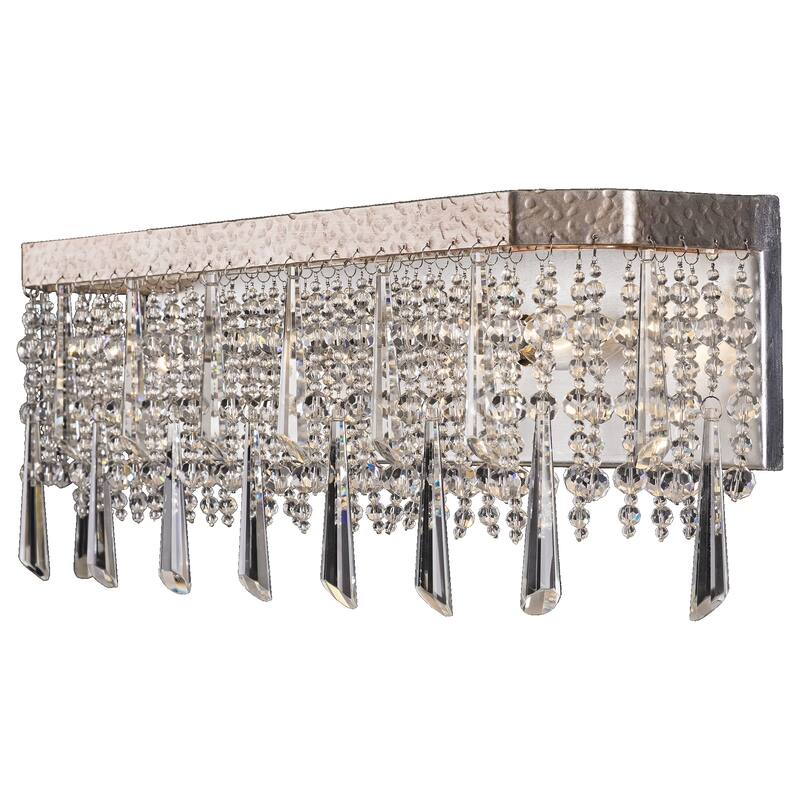 Barcelona 3-light Transcend Silver Bath Fixture