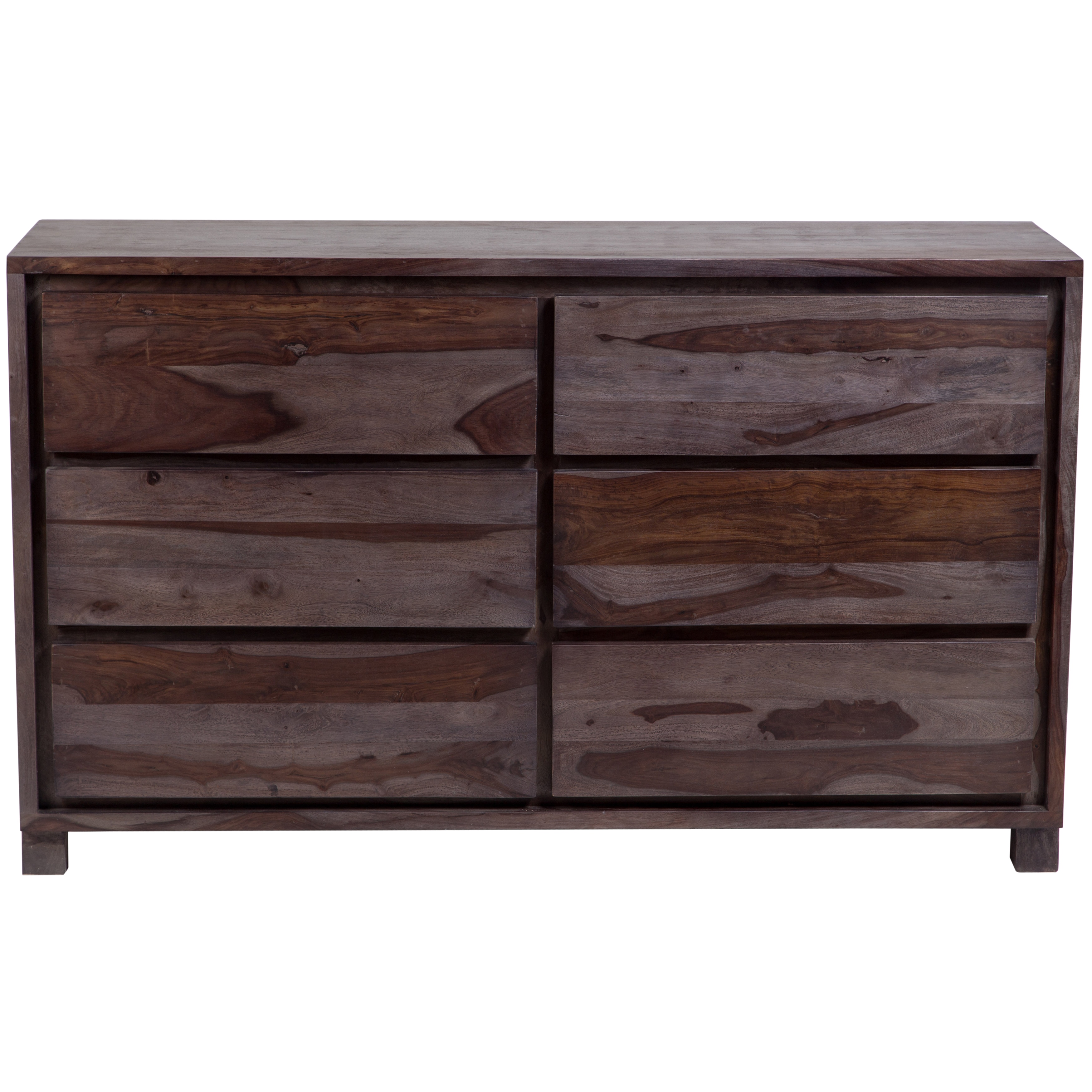 Shop Handmade Big Sur Gray Wash Sheesham Dresser India