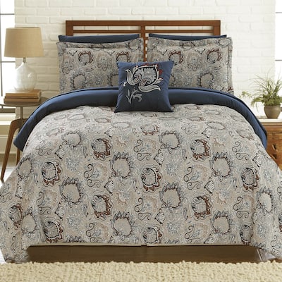 Modern Threads Corsicana 8-Piece Printed Reversible Bed Set