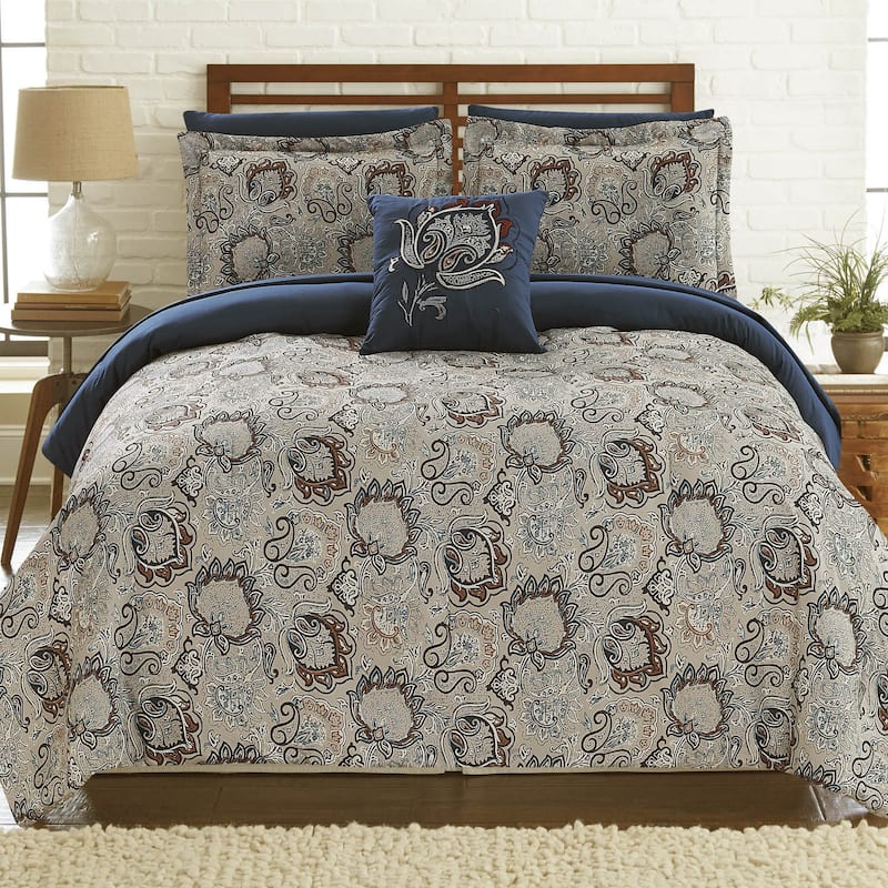 Modern Threads Corsicana 8-Piece Printed Reversible Bed Set