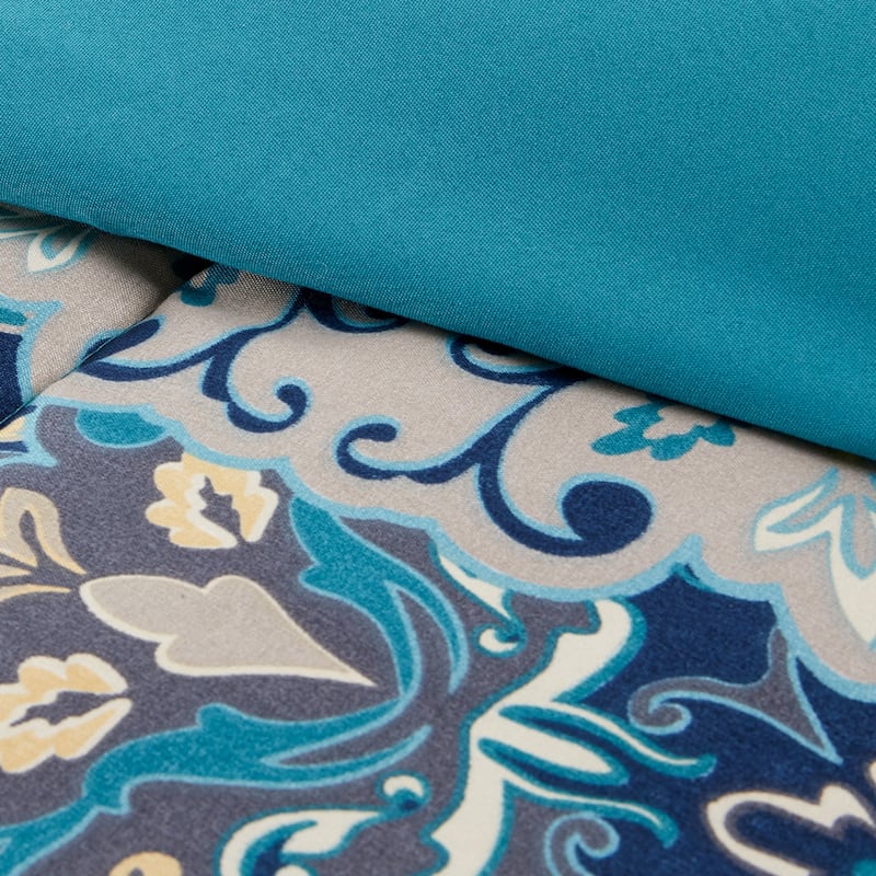 Modern Threads Granada 8-Piece Printed Reversible Comforter Complete Bed Set