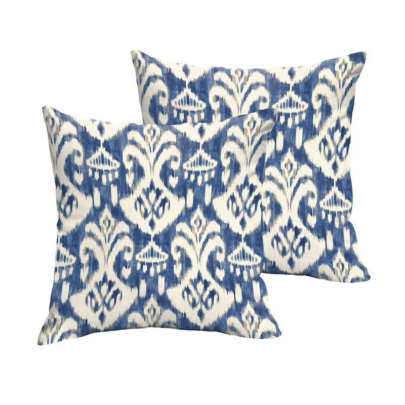 Marineland Indigo Outdoor Knife Edge Pillow Set by Havenside Home