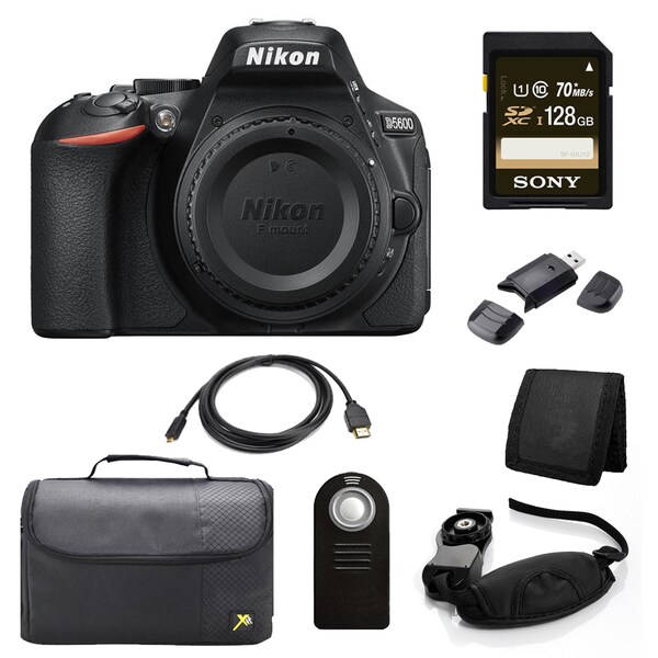 Shop Nikon D5600 DSLR Body Bundle - Overstock - 14659671