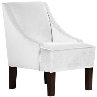 Skyline Furnitureskyline Furniture Custom Accent Chair In Micro Suede Micro Suede White Dailymail