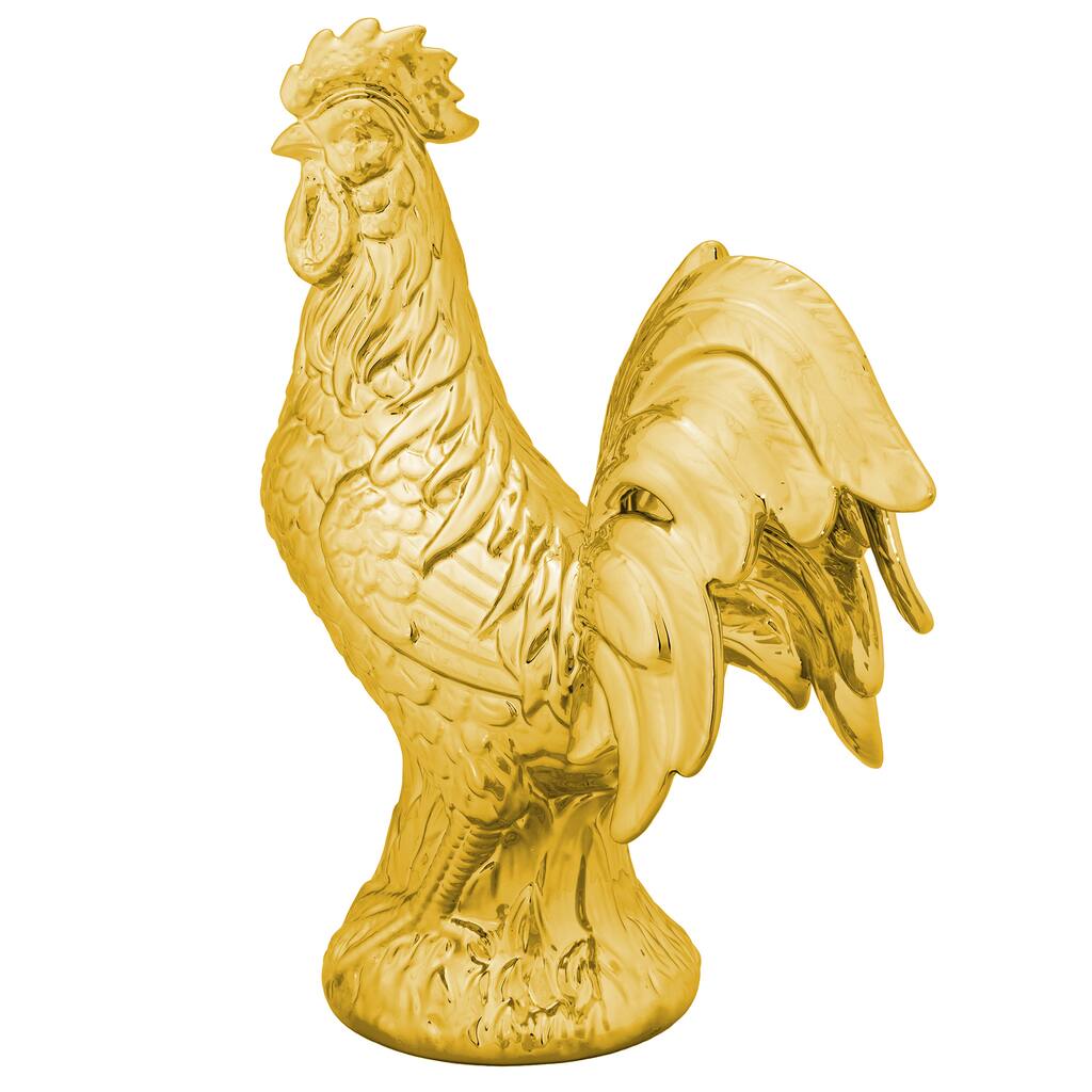 Americana Gold Rooster Statue
