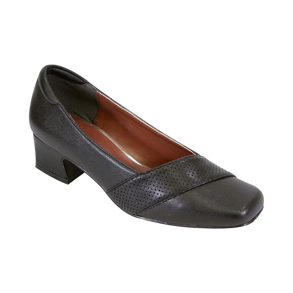 extra wide block heel shoes