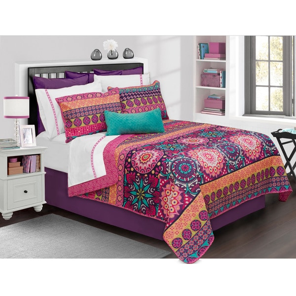 Aiyana Printed 3-piece Quilt Set