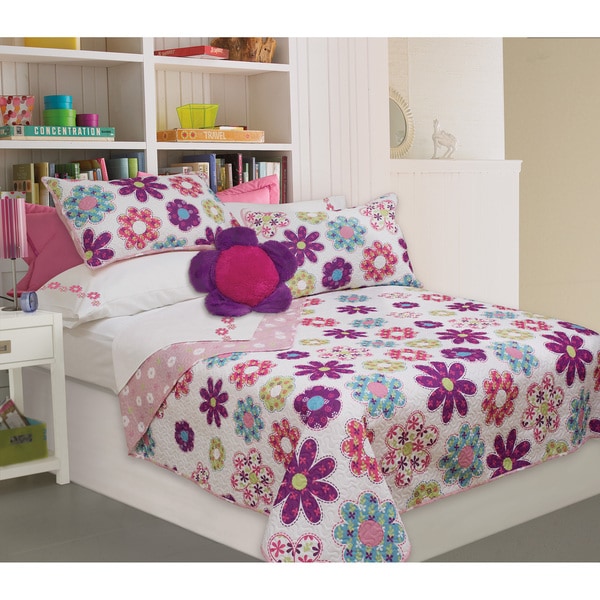 Holly Printed 3-piece Quilt Set