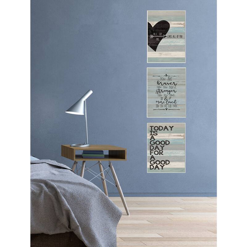 Stupell 'You Are Braver Stronger and More Loved' Framed Texturized Art