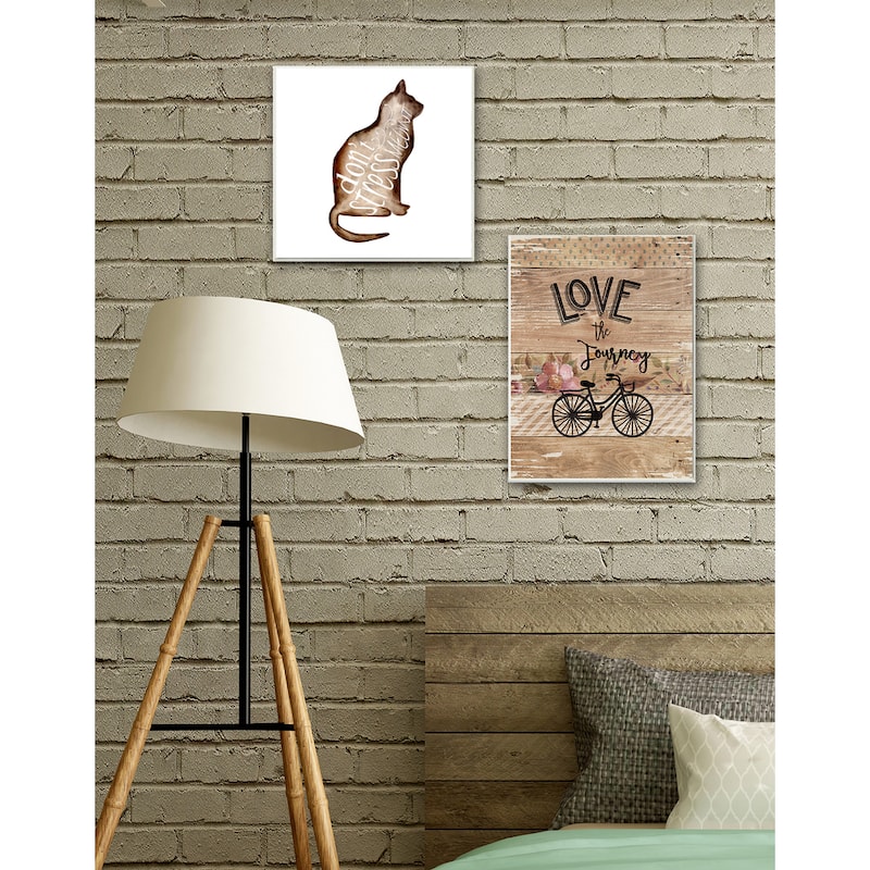 Stupell 'Love the Journey' Stretched Canvas Wall Art