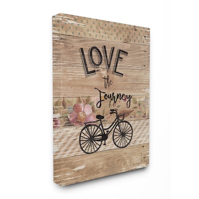 Stupell 'Love the Journey' Stretched Canvas Wall Art