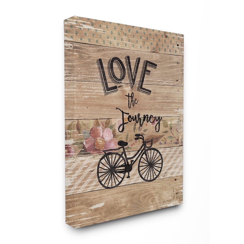 Stupell 'Love the Journey' Stretched Canvas Wall Art - 24 x 30