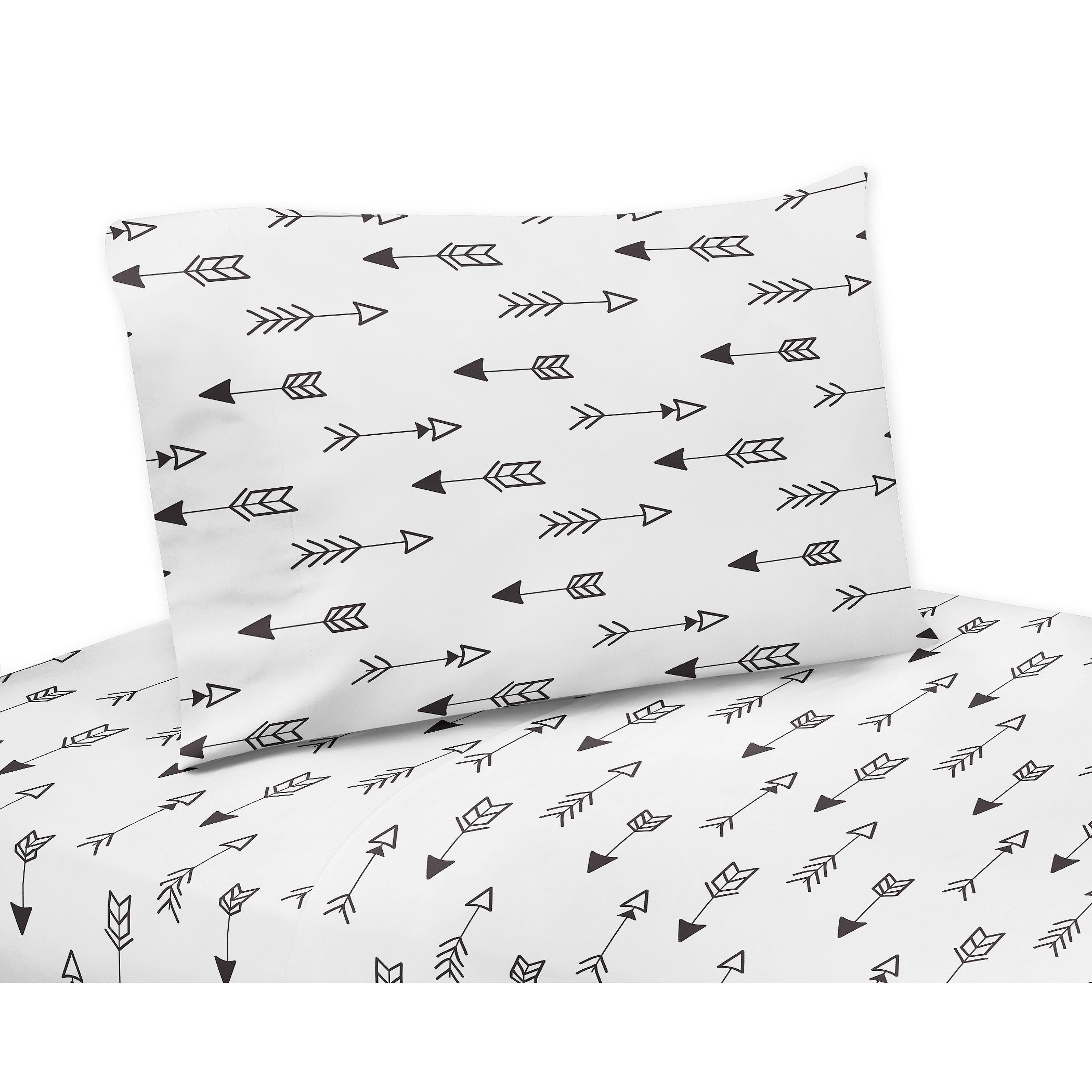 Shop Black And White Fox Collection Twin And Queen Bed Sheet Sets