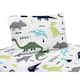 Blue and Green Mod Dinosaur Collection Twin and Queen Sheet Sets by ...
