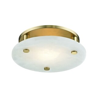 Hudson Valley Croton LED Aged Brass Medium Flush Mount