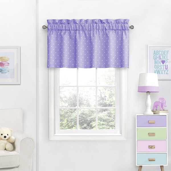 Eclipse Kids Dots Blackout Curtain Valance - 42X18