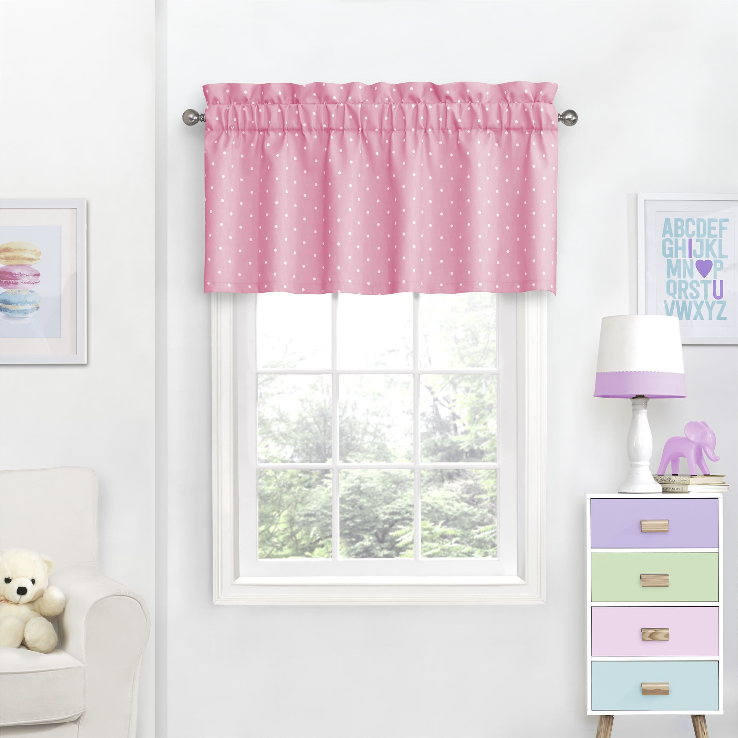 Eclipse Kids Dots Room Darkening Curtain Valance 42x18 Ebay