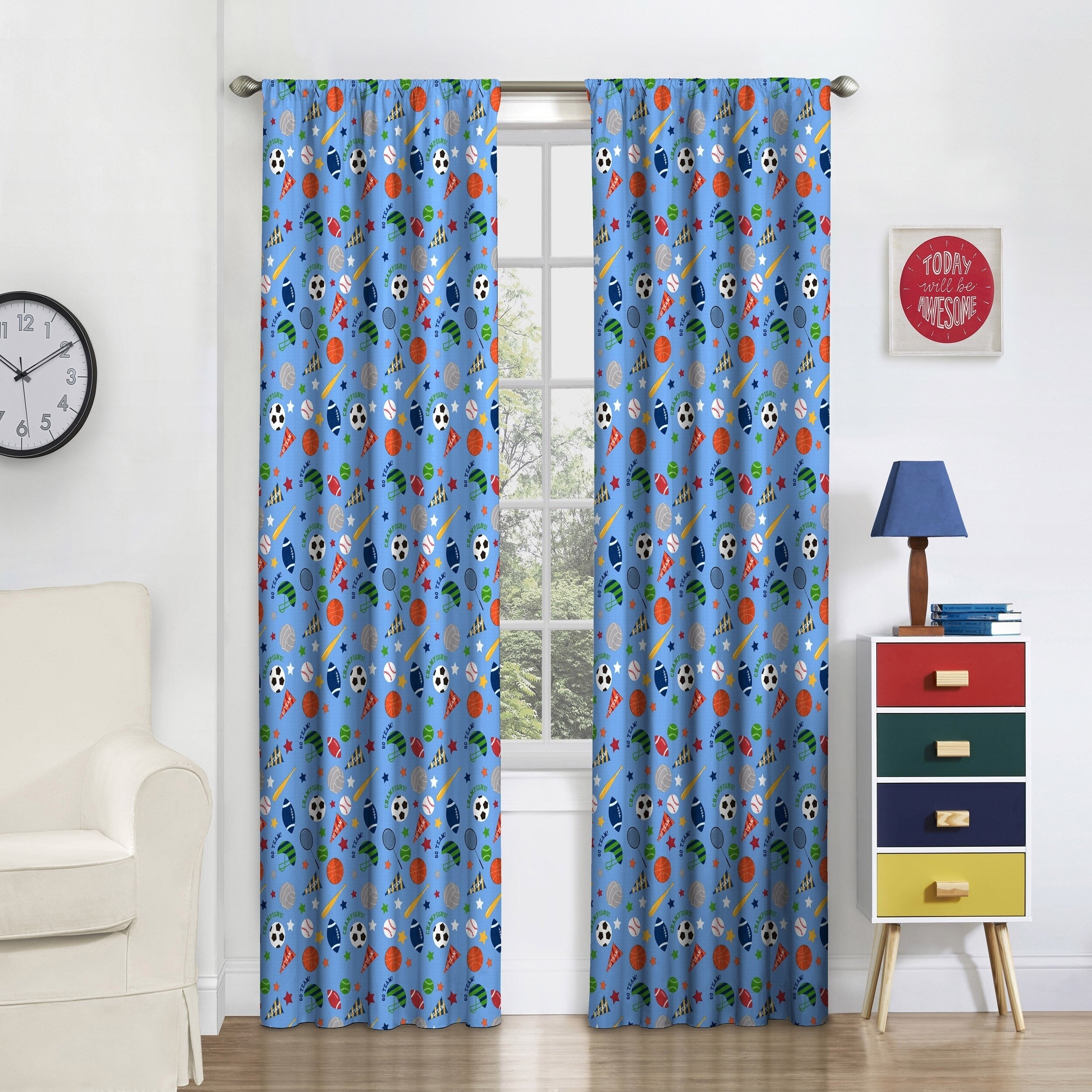 Shop Eclipse Kids Field Day Blackout Window Curtain Panel On