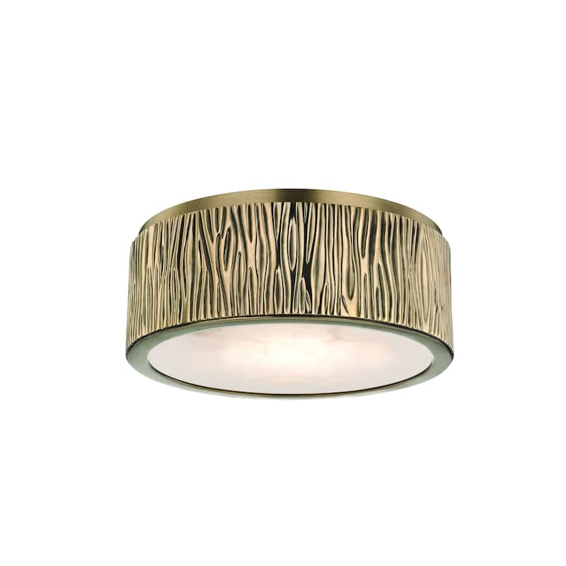 Hudson Valley Crispin LED Aged Brass Small Flush Mount