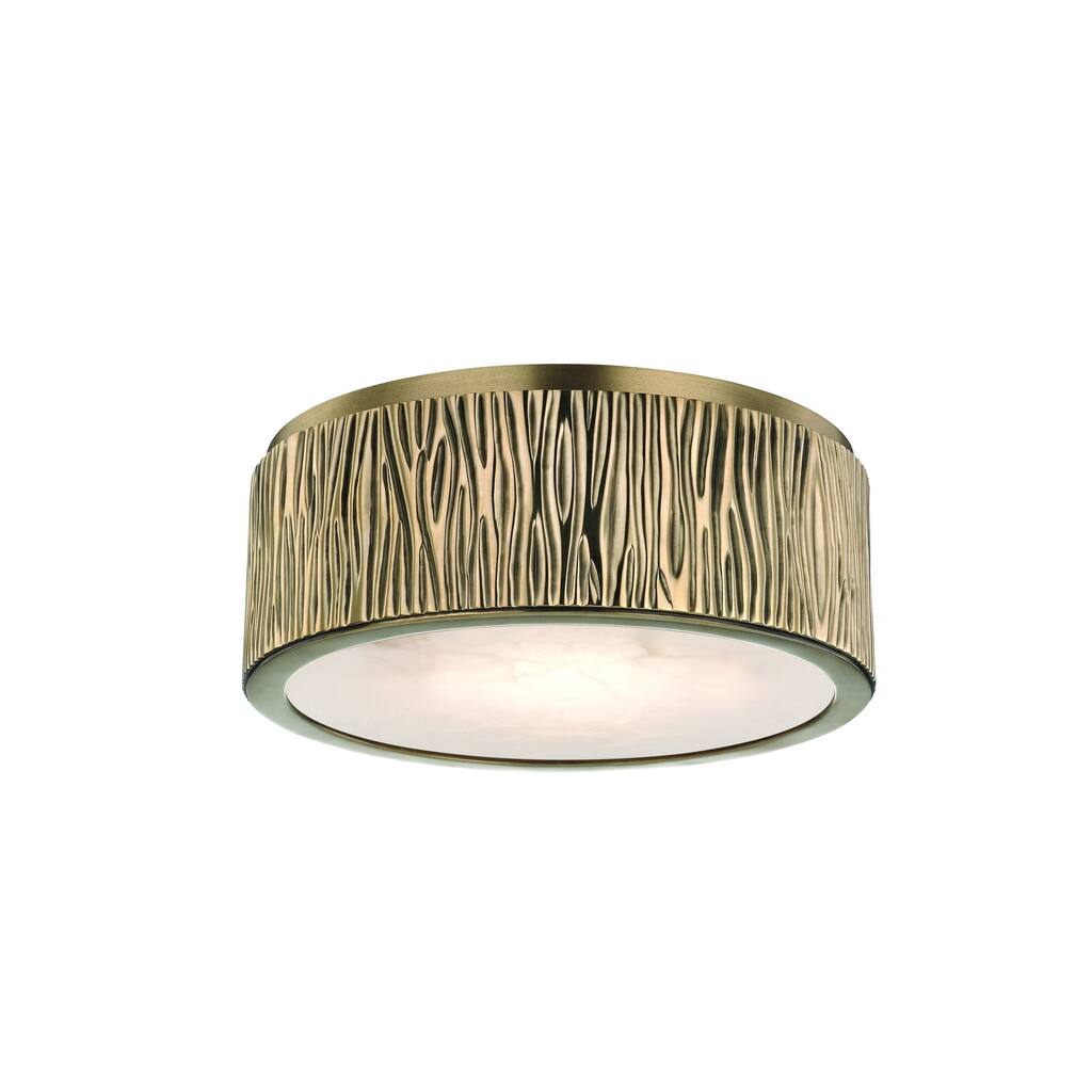 Hudson Valley Crispin LED Aged Brass Small Flush Mount