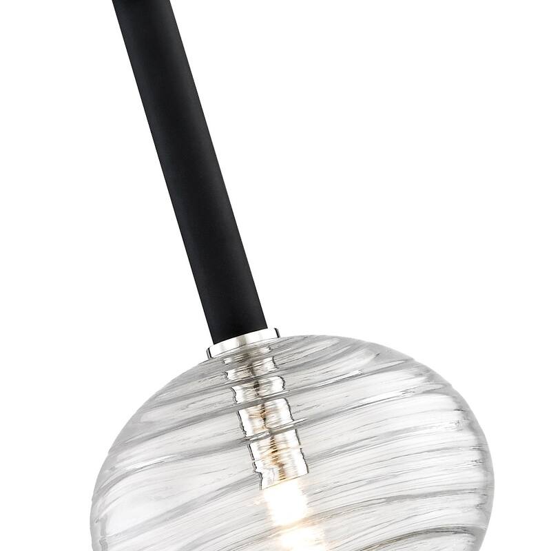 Breton LED Polished Nickel Pendant