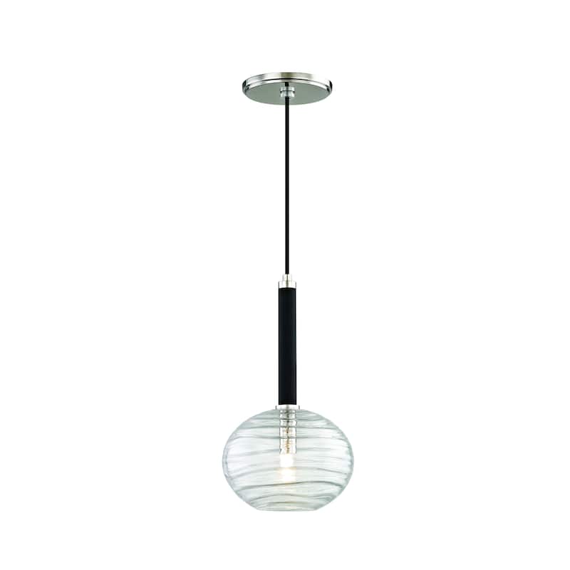 Breton LED Polished Nickel Pendant