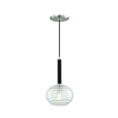 Breton LED Polished Nickel Pendant