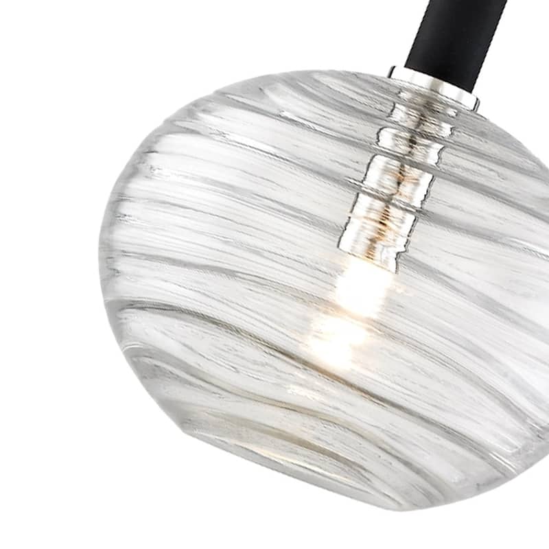 Breton LED Polished Nickel Pendant