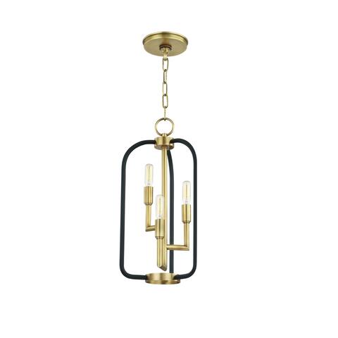 Hudson Valley Angler 3-light Aged Brass Chandelier