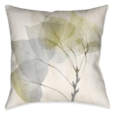 Laural Home Smoky Eucalyptus Fronds II Decorative Throw Pillow