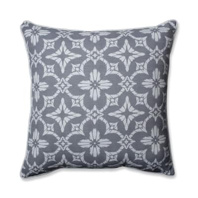 Pillow Perfect Outdoor/ Indoor Aspidoras Gray 25-inch Floor Pillow