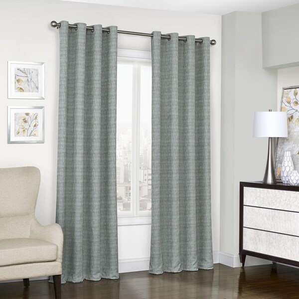 Shop Eclipse Trevi Blackout Grommet Window Curtain Panel On Sale