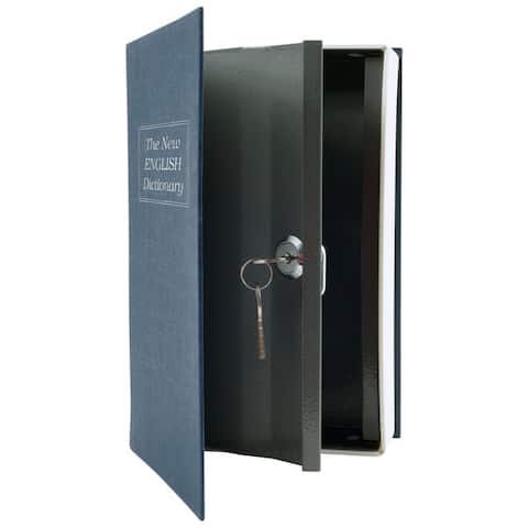 Stalwart Diversion Dictionary Book Safe w/ Key Lock, Metal - 6 x 9 in