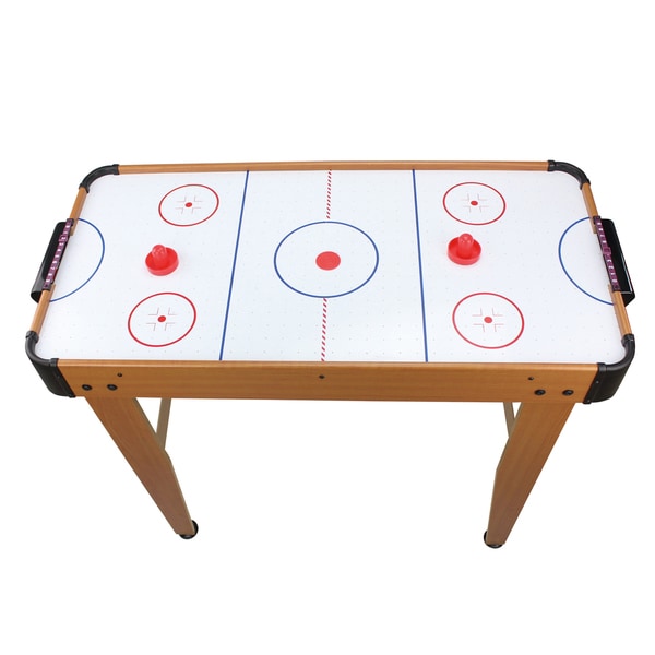 Brown Wood 36-inch Electric Air Hockey Table