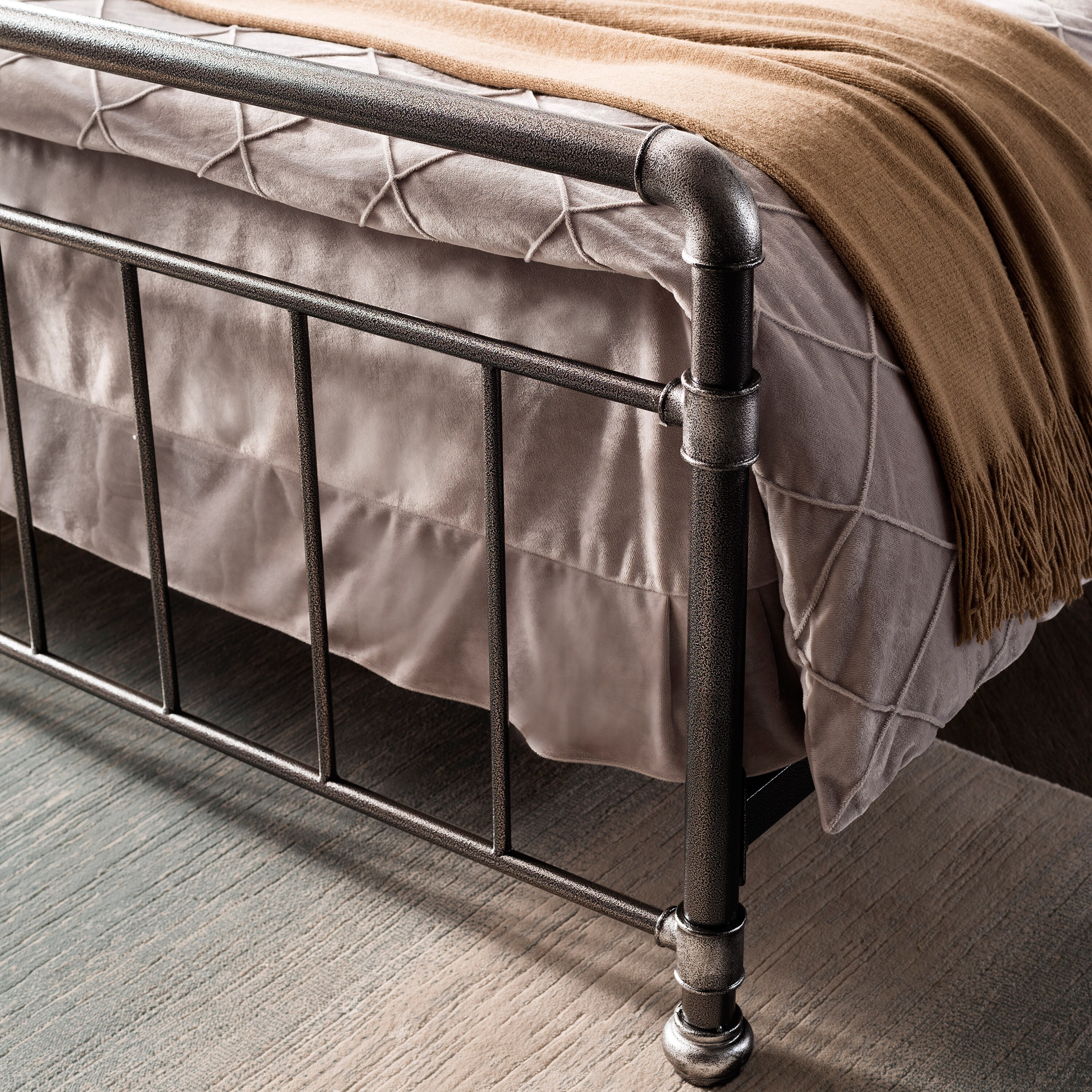 Carbon Loft Meitner Vintage Charcoal Metal Bed | eBay