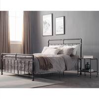 Carbon Loft Meitner Vintage Charcoal Metal Bed