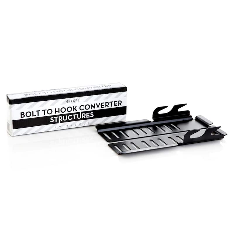 STRUCTURES By Malouf Bolt-On to Hook-On Conversion Bracket (Set of 2)