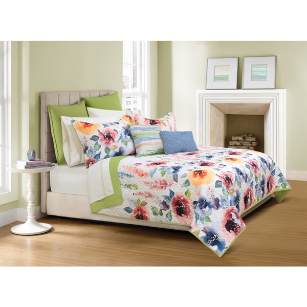Talia Floral Quilt and Sham Set