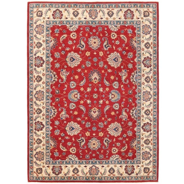 Handmade One-of-a-Kind Vegetable Dye Oushak Wool Rug (Afghanistan) - 8'6 x 11'8tyt