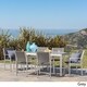 Cape Coral Outdoor Rectangle Aluminum 7-piece Dining Set by Christopher Knight Home - Thumbnail 6