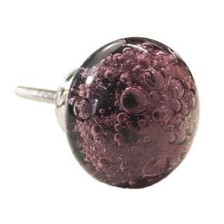 Shop Purple Glass Grape Bubbles Round Drawer Cabinet Pulls Pack