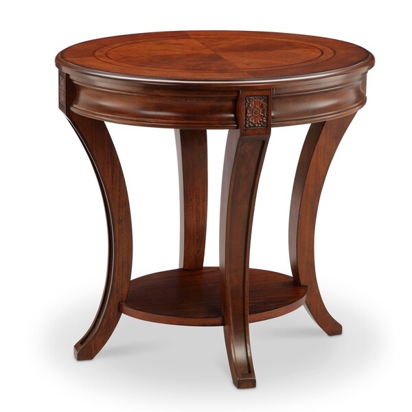 Shop Winslet Traditional Cherry Oval End Table On Sale Overstock 14676485