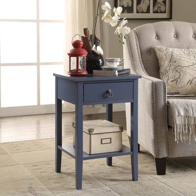 Briarwood Home Decor Blue Wood End Table